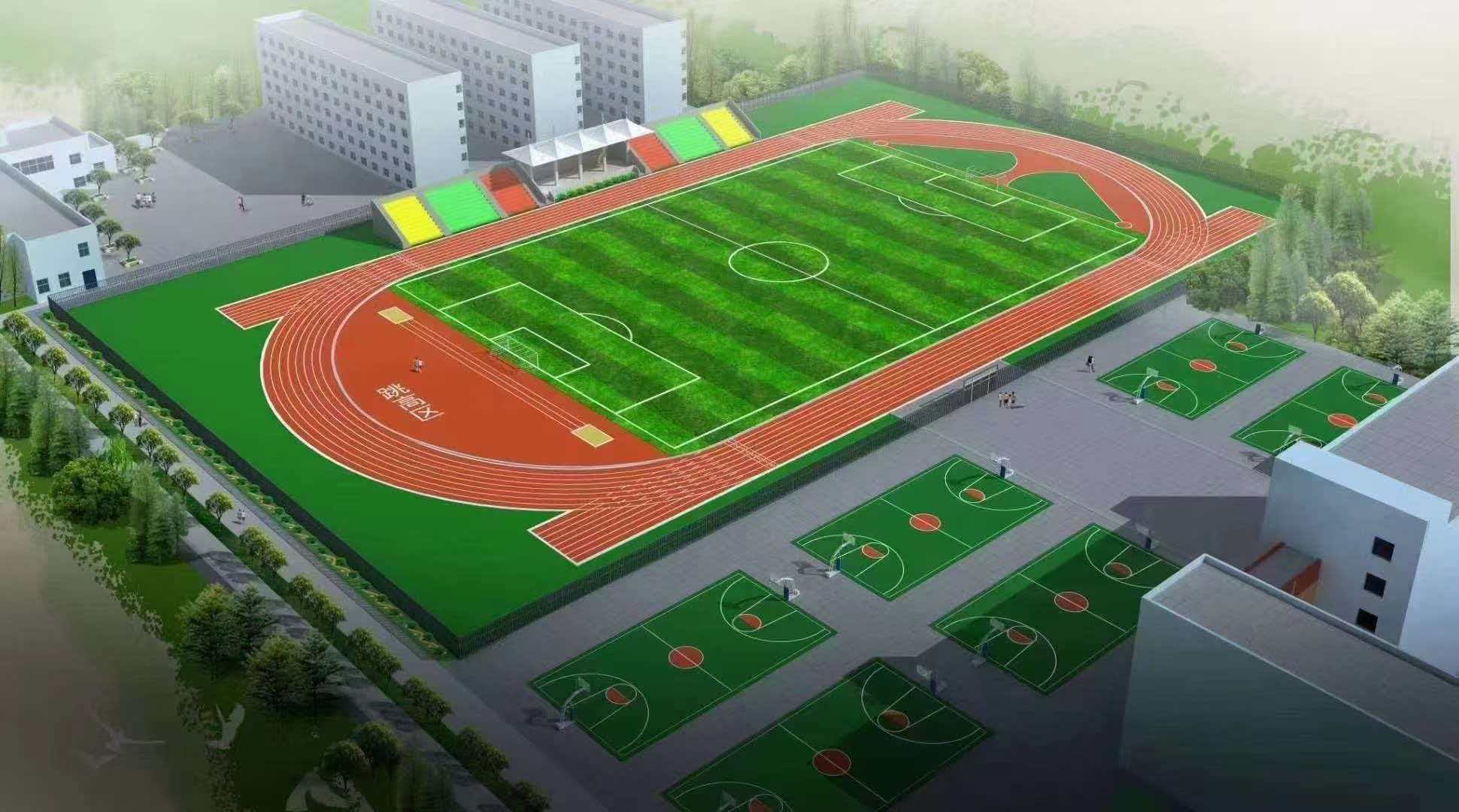 潜江市学校运动操场透气型塑胶跑道 - 推荐